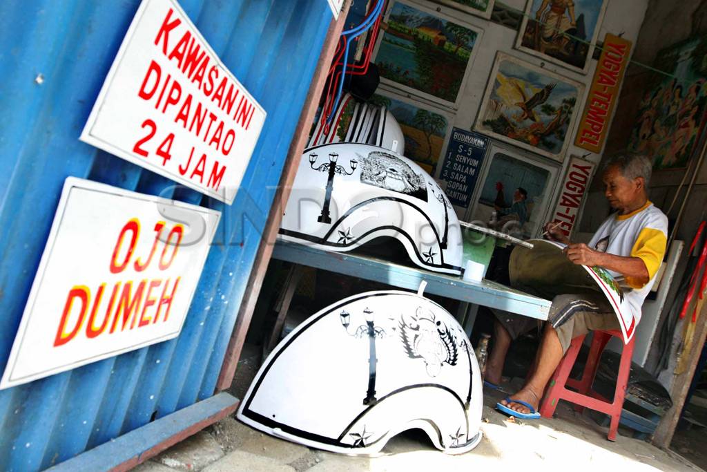 Lukisan Spakbor Becak...