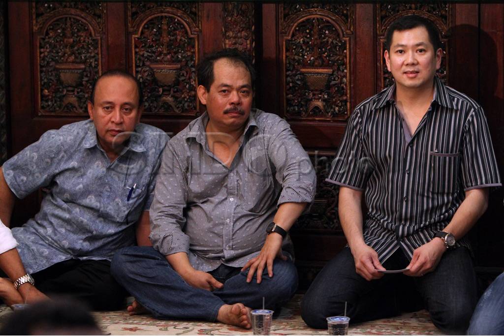 Hari Tanoe dalam diskusi...
