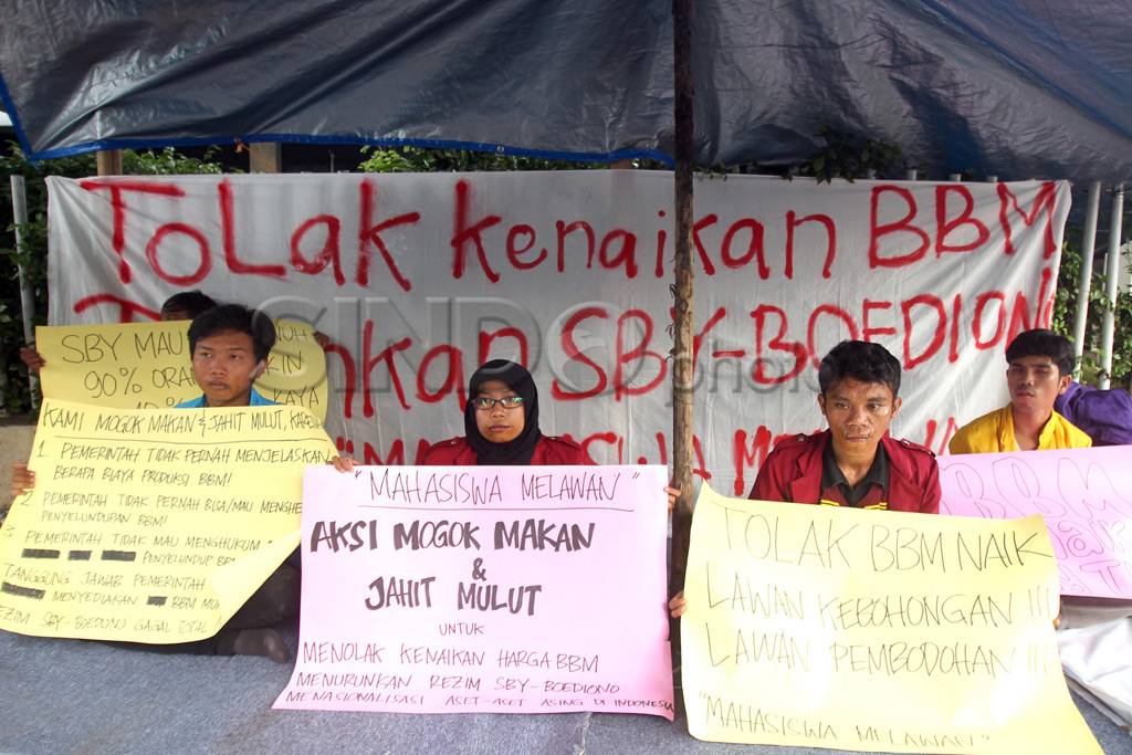 Aksi jahit mulut