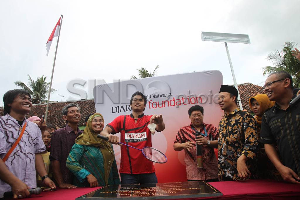 Tontowi Ahmad beri coaching...