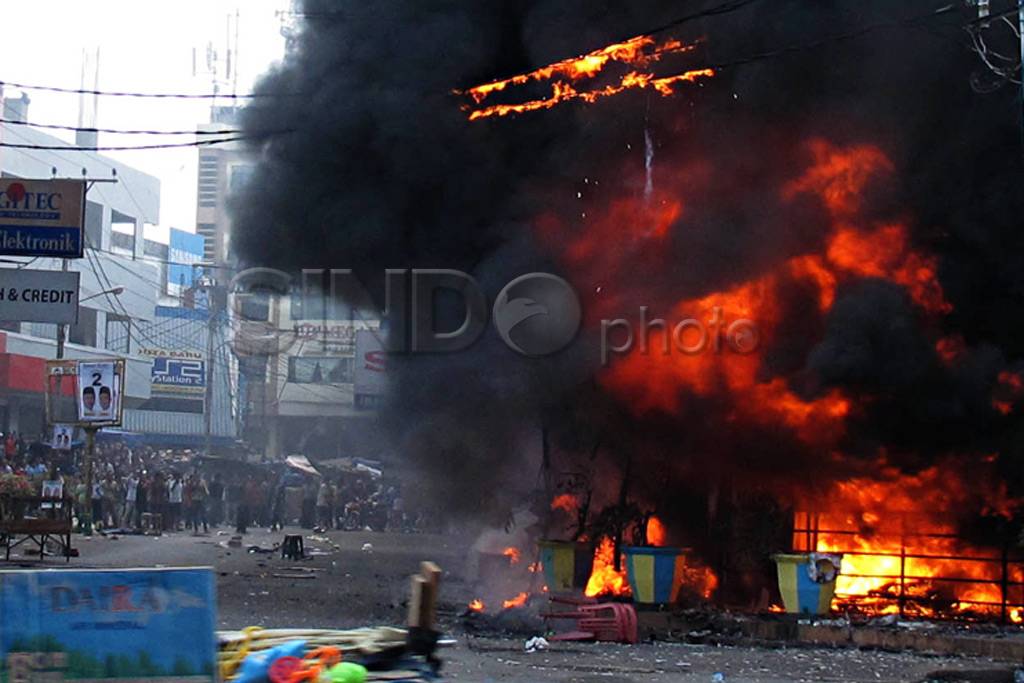 Kebakaran di Palembang...
