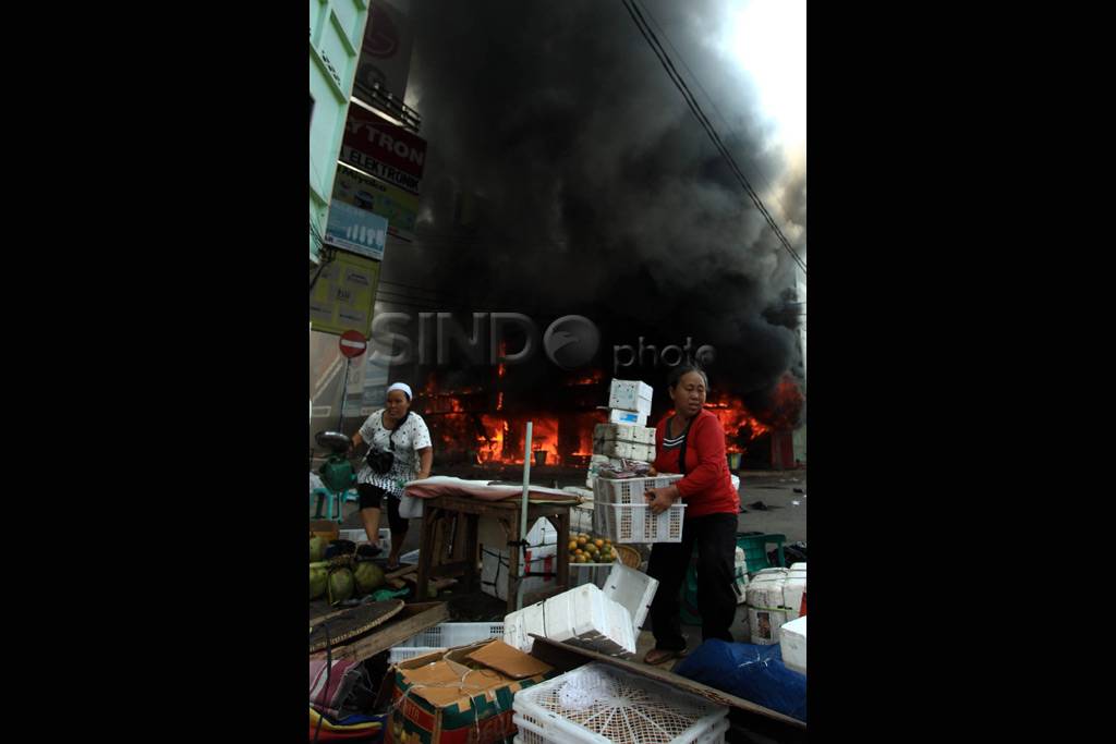 Kebakaran di Palembang...