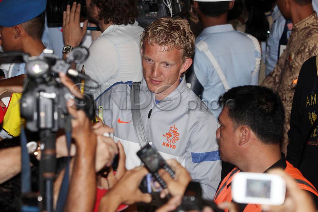 Timnas Belanda tiba...