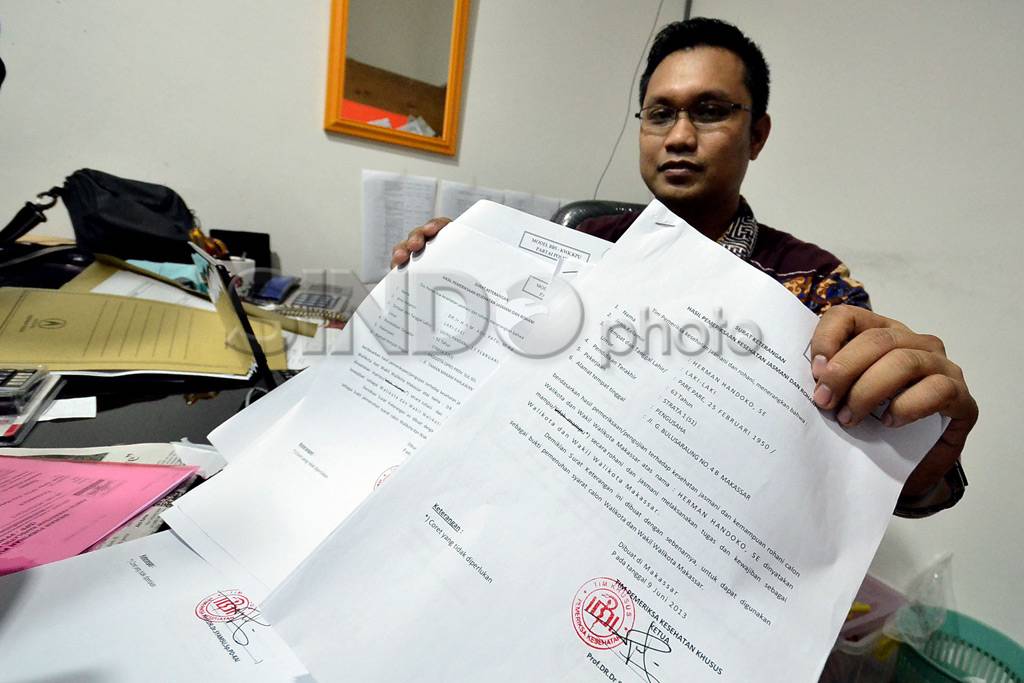 Pengumuman tes kesehatan...