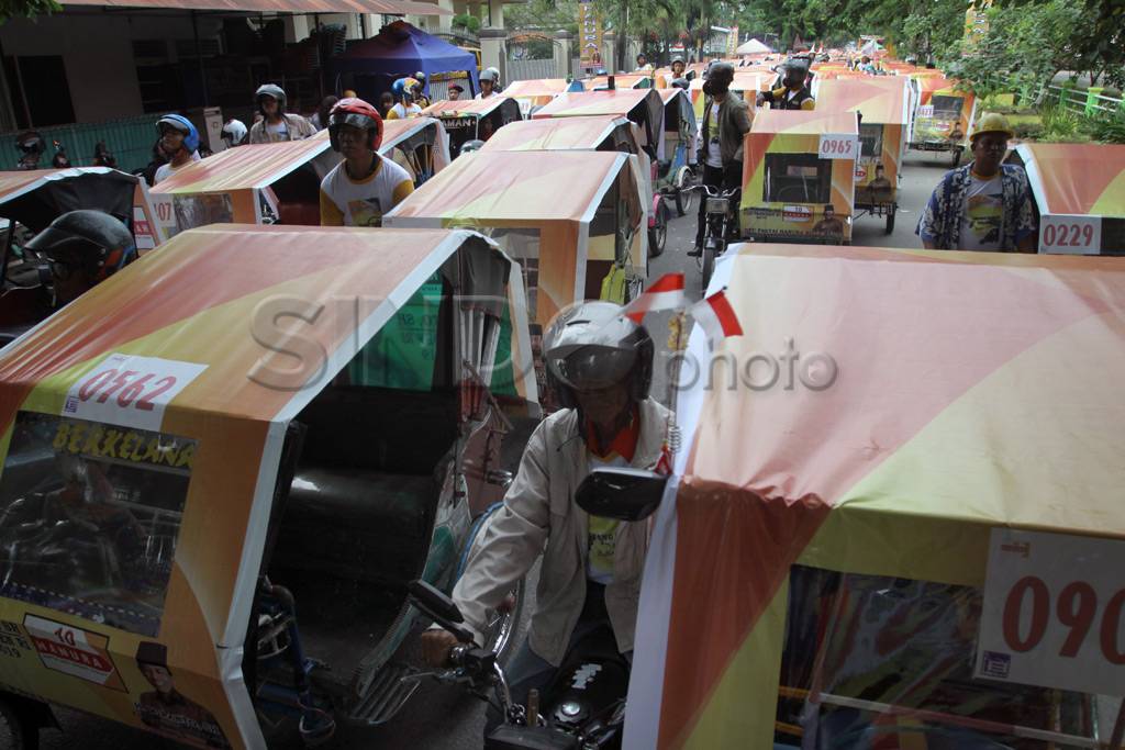 Lomba becak teladan...