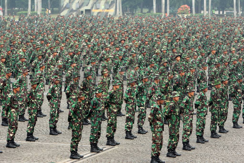 Aksi beladiri militer...