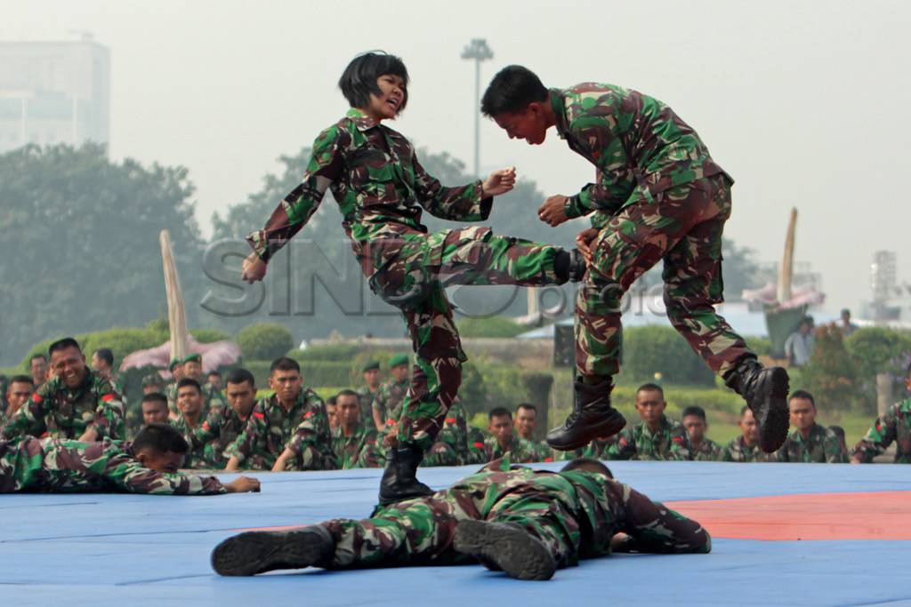 Aksi beladiri militer...