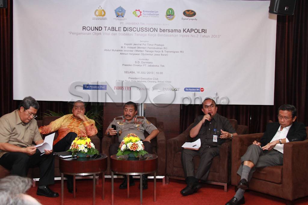 Diskusi pengamanan kawasan...