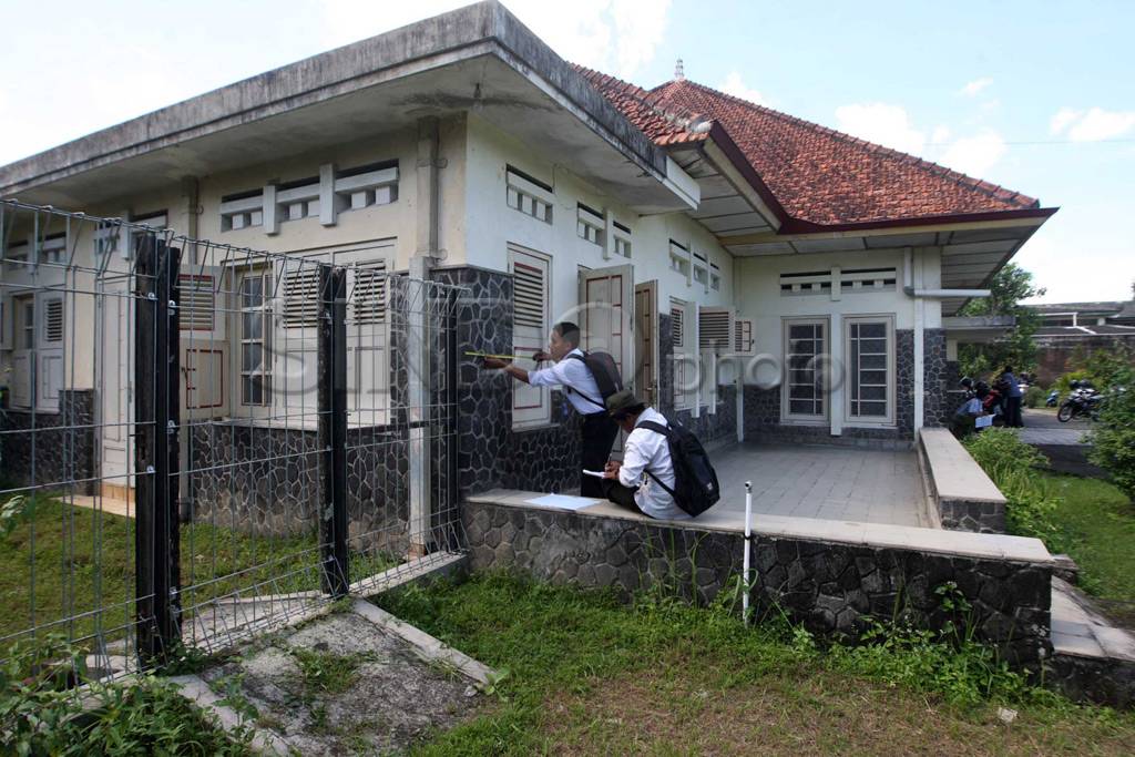 Pengukuran rumah pelarian...