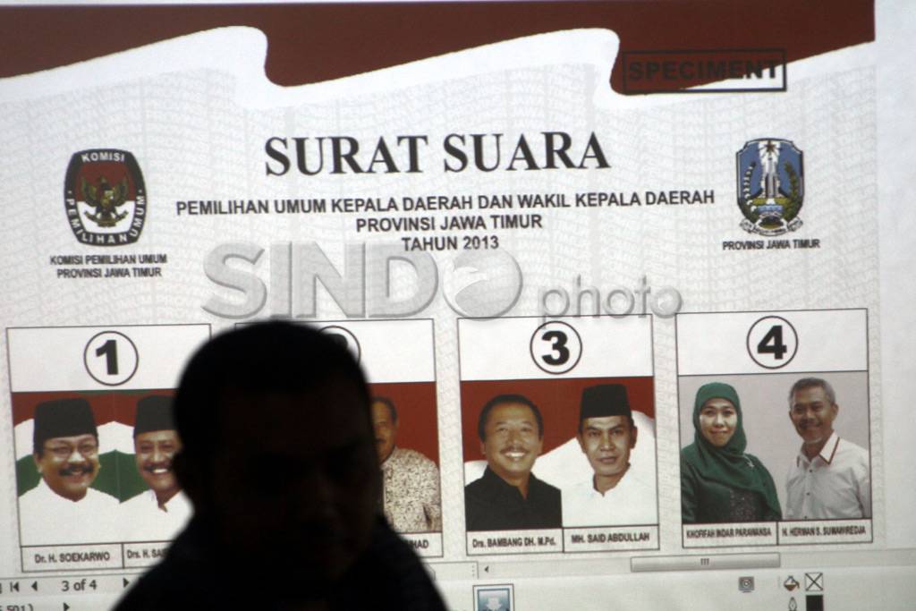 Surat suara Pilkada...
