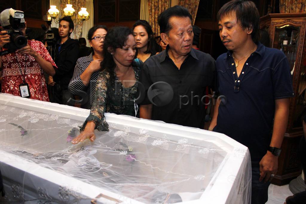 Suasana rumah duka almarhum...