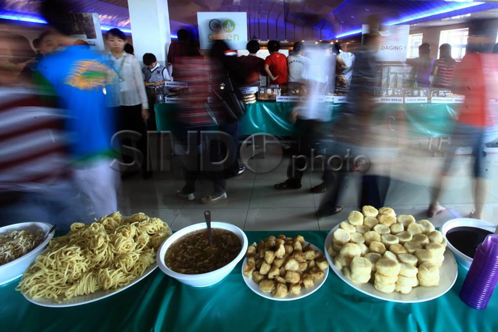 Festival makanan vegetarian...