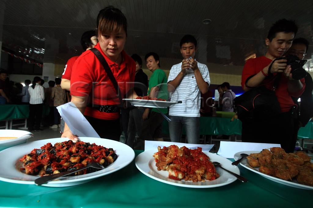 Festival makanan vegetarian...