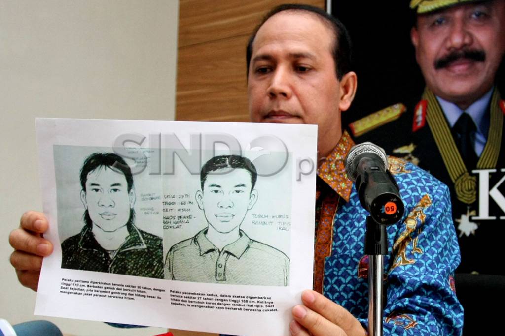 Sketsa wajah pelaku...
