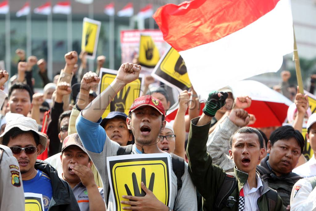 Protes kekerasan di...