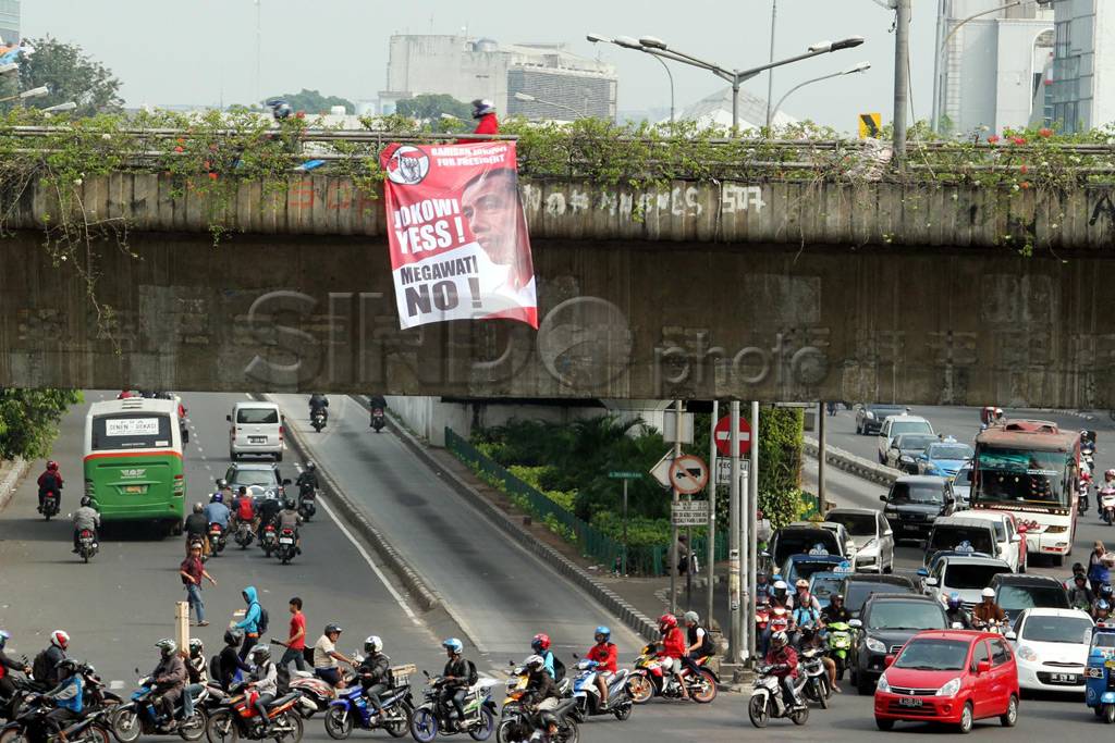 Spanduk dukung Jokowi
