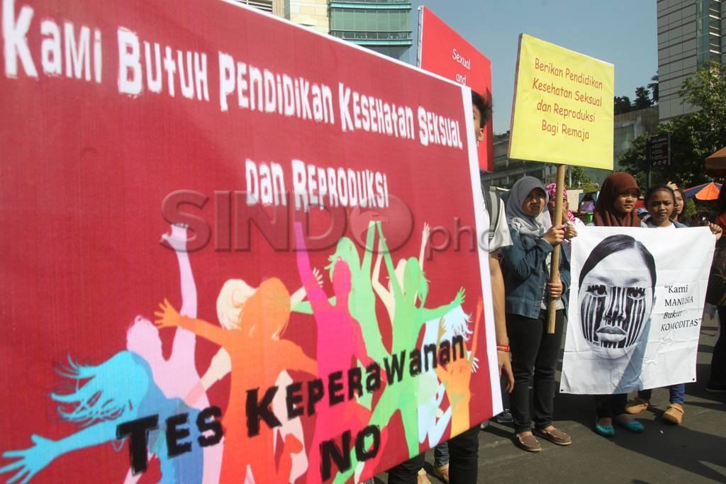 Aksi tolak tes keperawanan