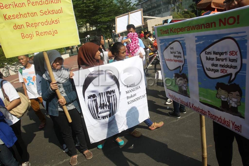 Aksi tolak tes keperawanan