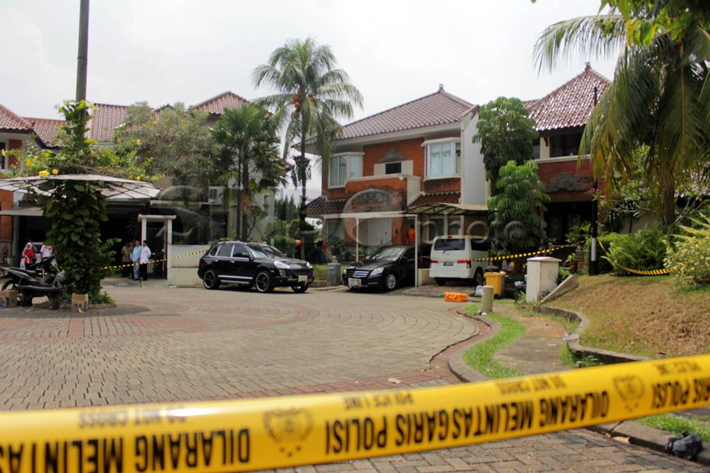 Olah TKP lokasi pelemparan...