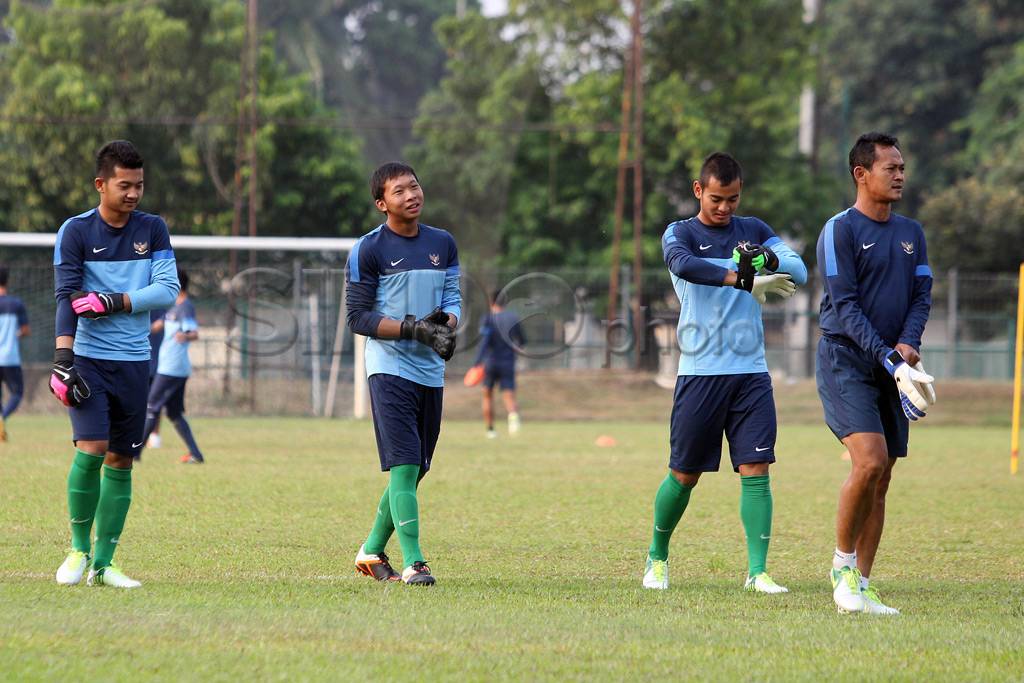 Latihan ringan timnas...
