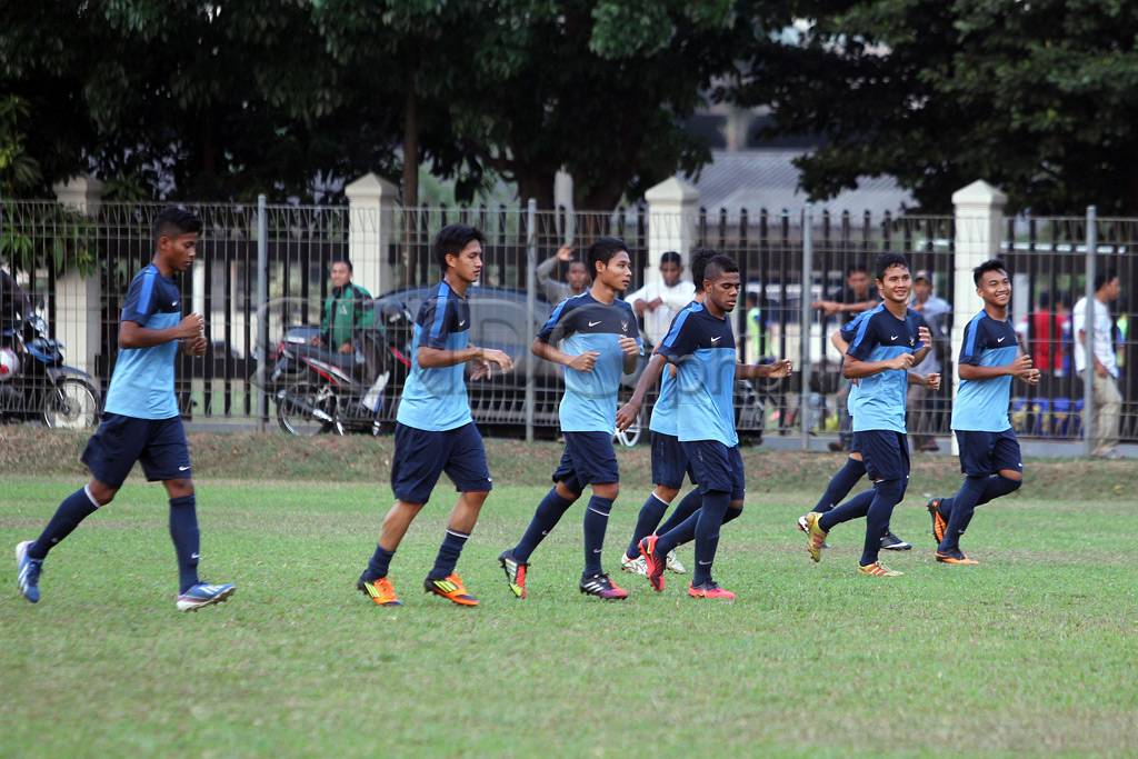 Latihan ringan timnas...