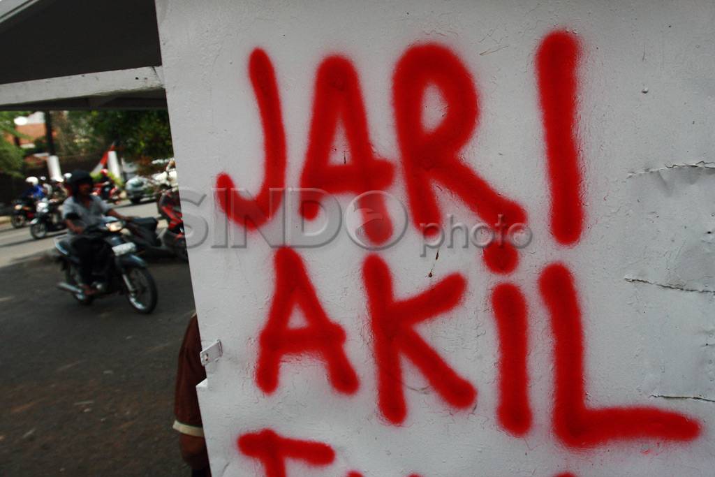 Aksi Vandalisme di Bandung...