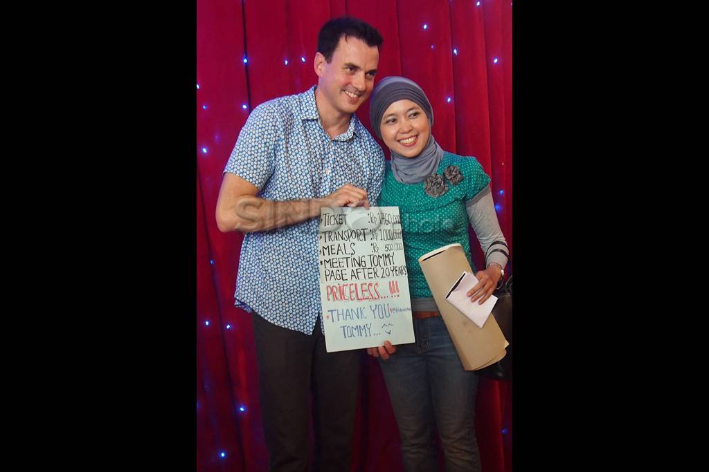 Tommy Page sapa fans...