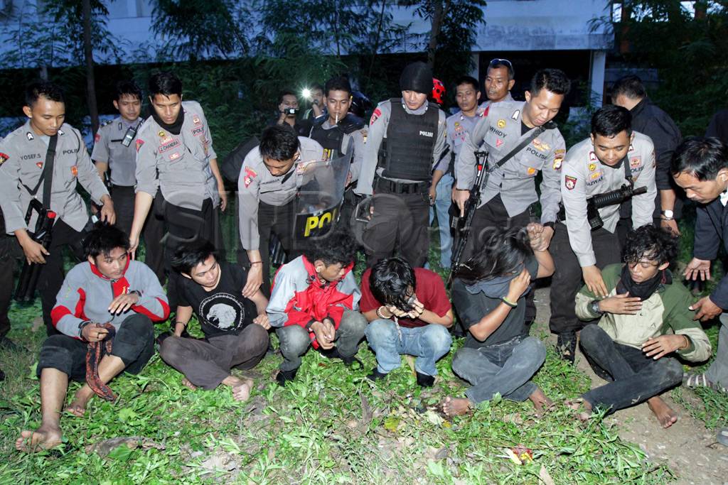 Petugas amankan pelaku...