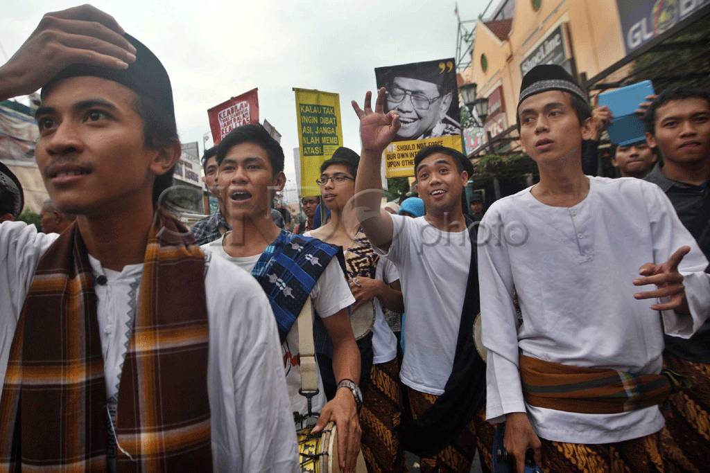 Pawai haul Gus Dur di...