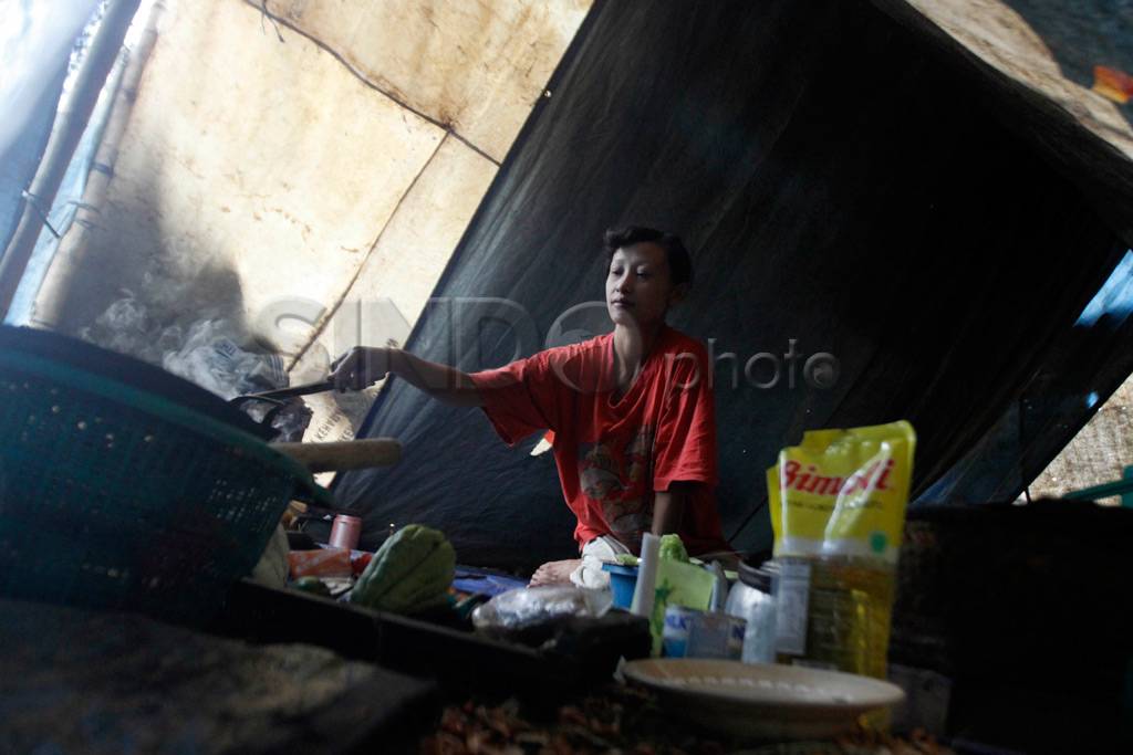 Pengungsi banjir Baleendah...