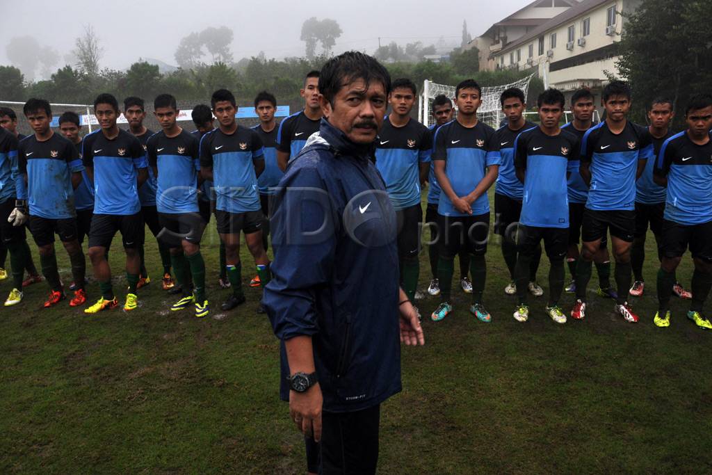 Intip latihan Timnas...