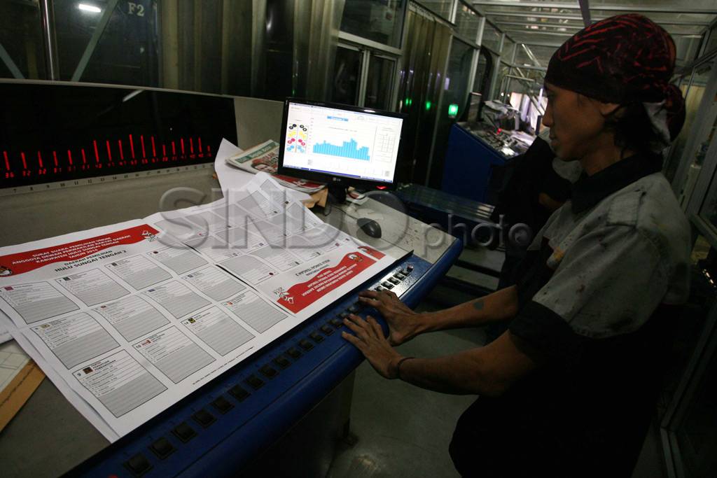 Percetakan surat suara...