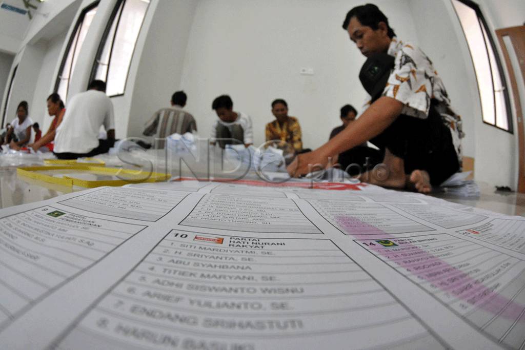 Pelipatan surat suara...