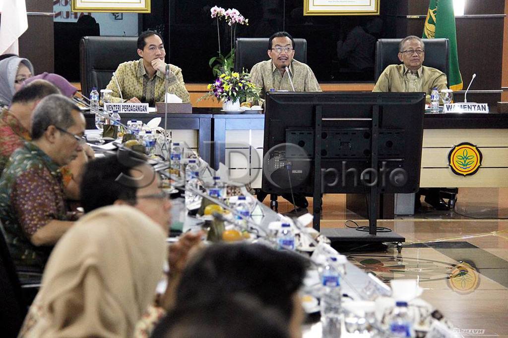 Mentan pimpin rapat...