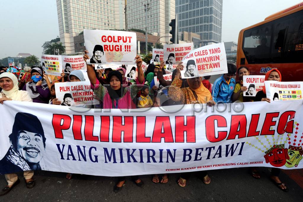 Aksi tolak golput di...