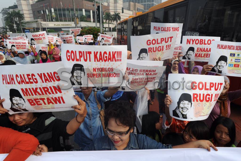Aksi tolak golput di...