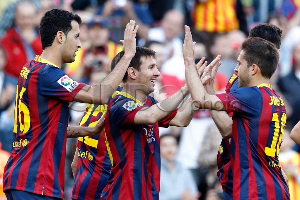 Messi hattrick, Barcelona...