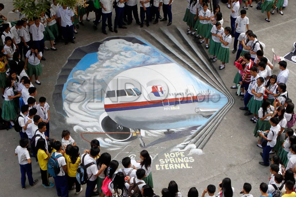 Karya seni 3D MH370...
