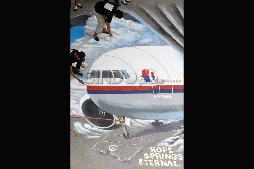 Karya seni 3D MH370...