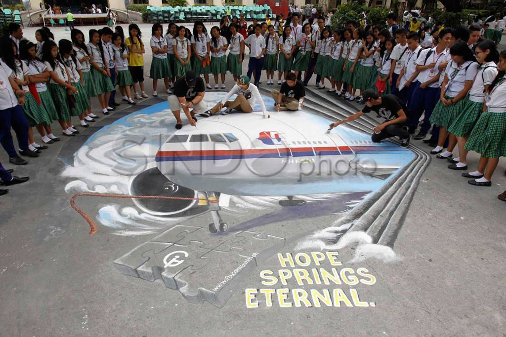 Karya seni 3D MH370...