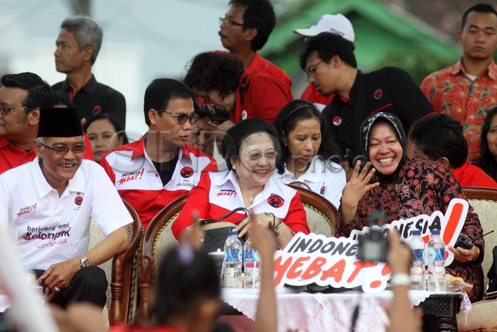 Kampanye perdana Megawati...
