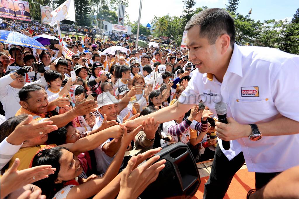 HT Disambut ribuan simpatisan...