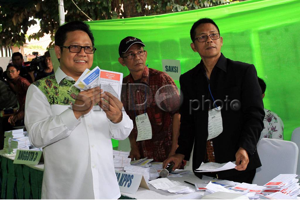 Ketum PKB mencoblos...