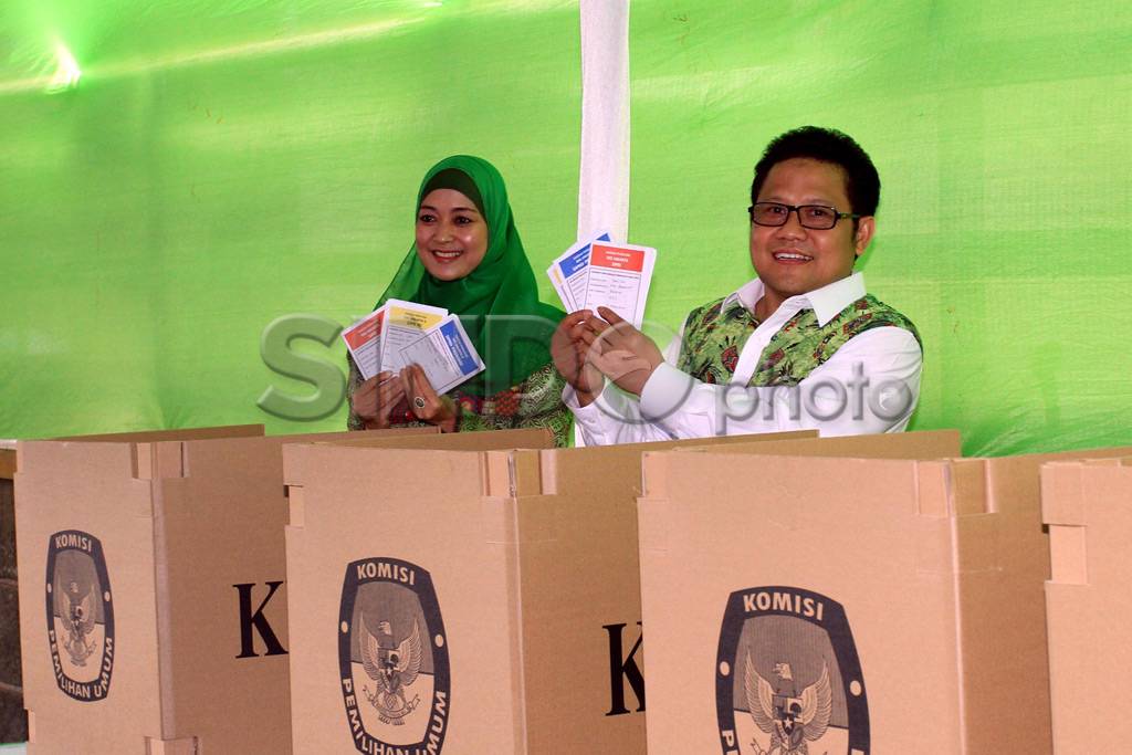 Ketum PKB mencoblos...