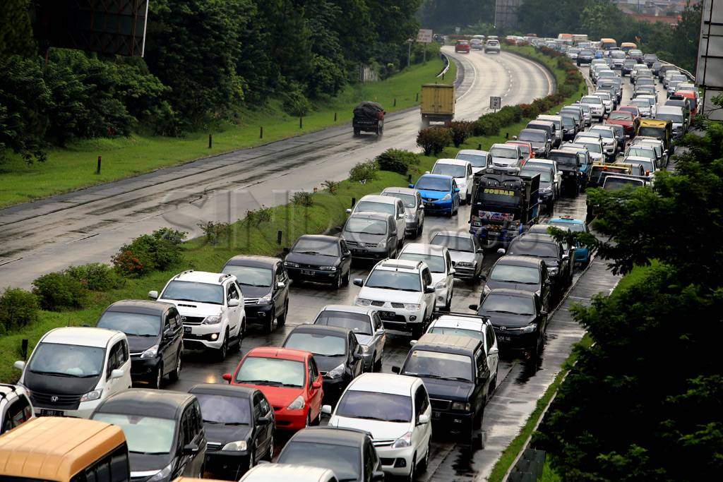 Kemacetan panjang di...
