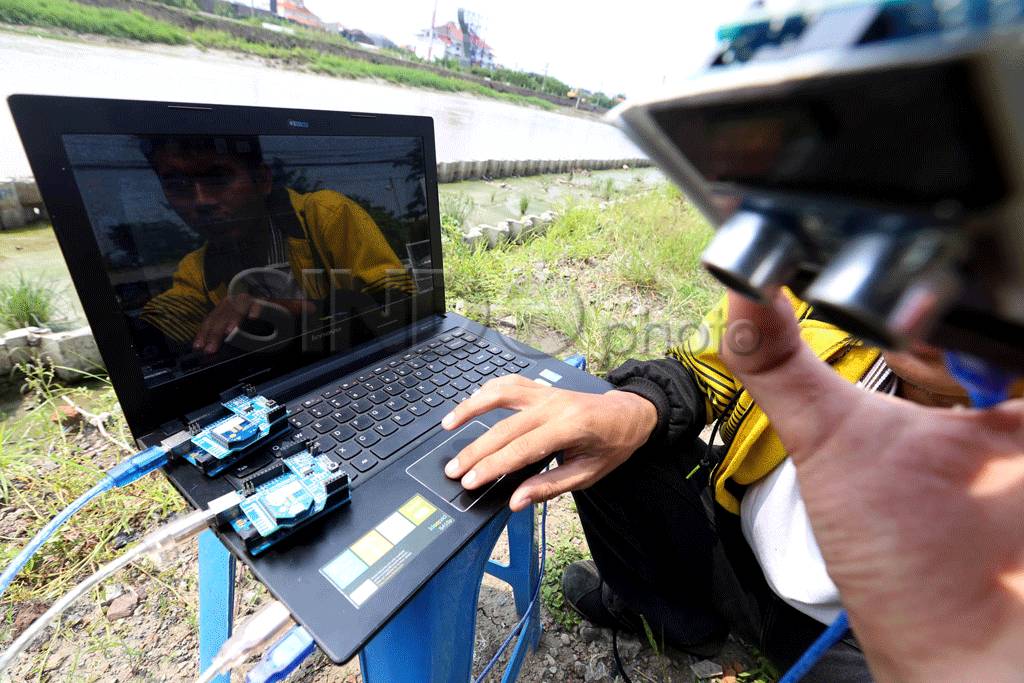 Uji coba alat pendeteksi...