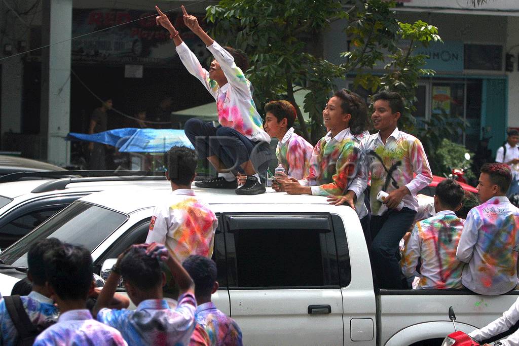 Beginilah aksi siswa...