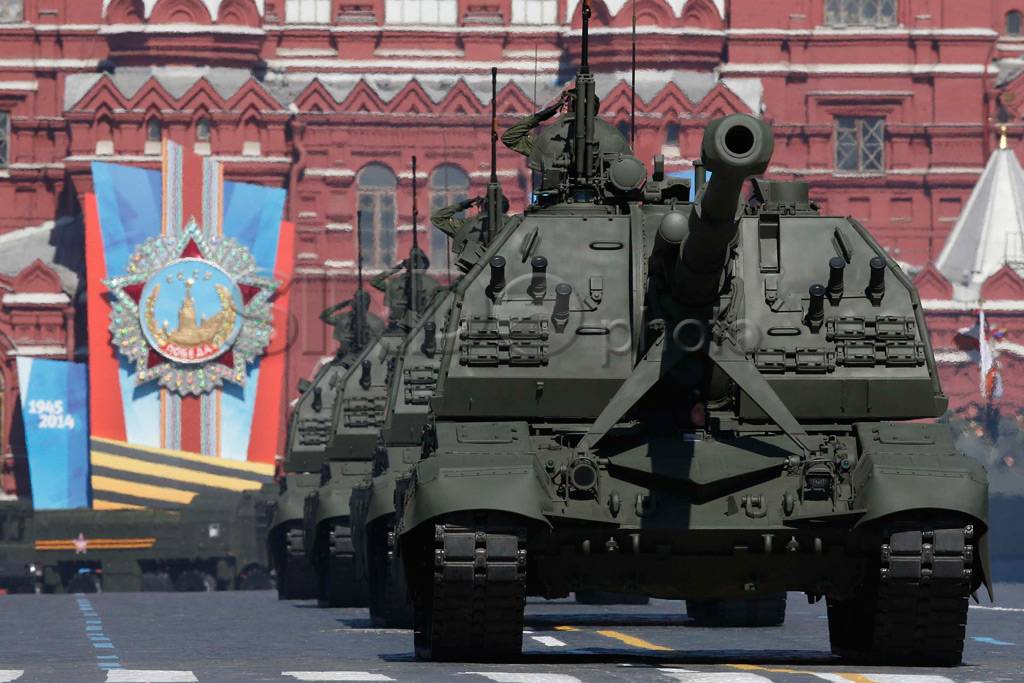 Parade kekuatan Rusia...