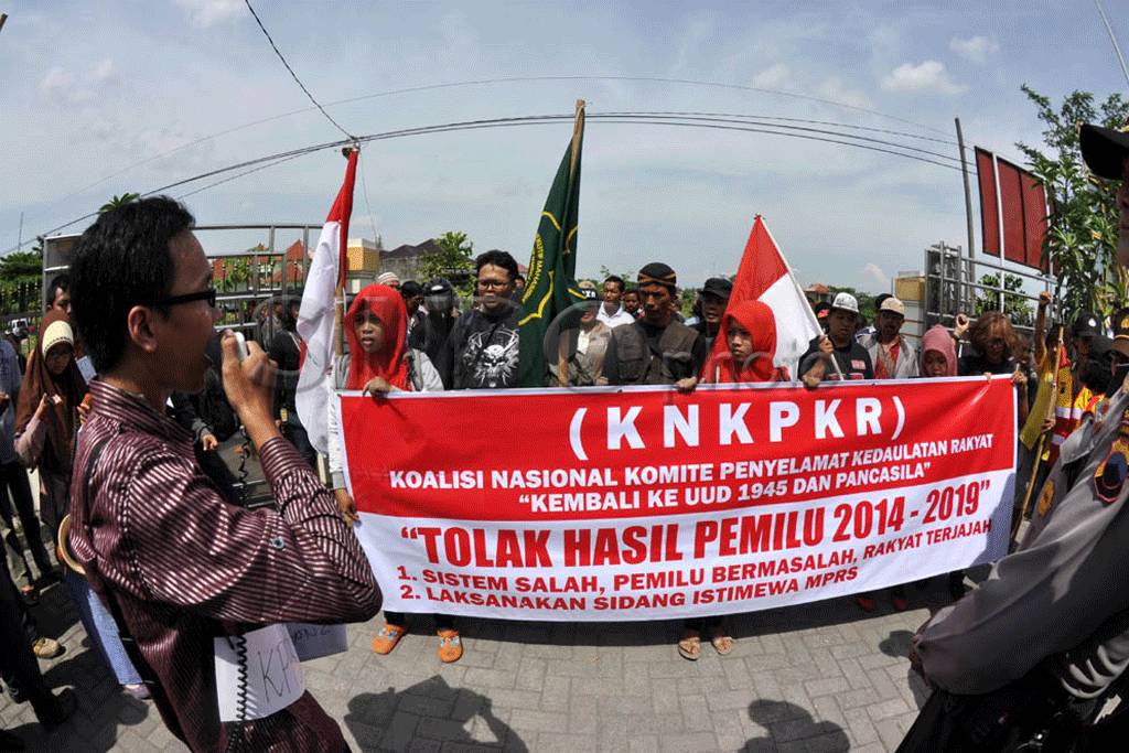 Tolak hasil pemilu 2014