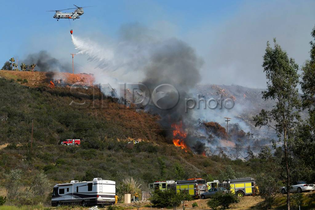 Kebakaran hutan California...